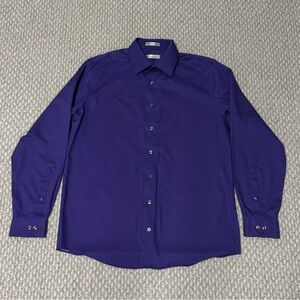 Kenneth Cole New York Purple Dress Shirt Long Sleeve